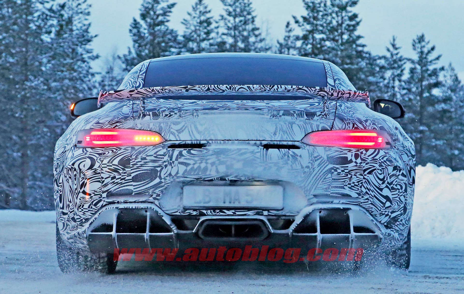 Mercedes-AMG GT R spied rear