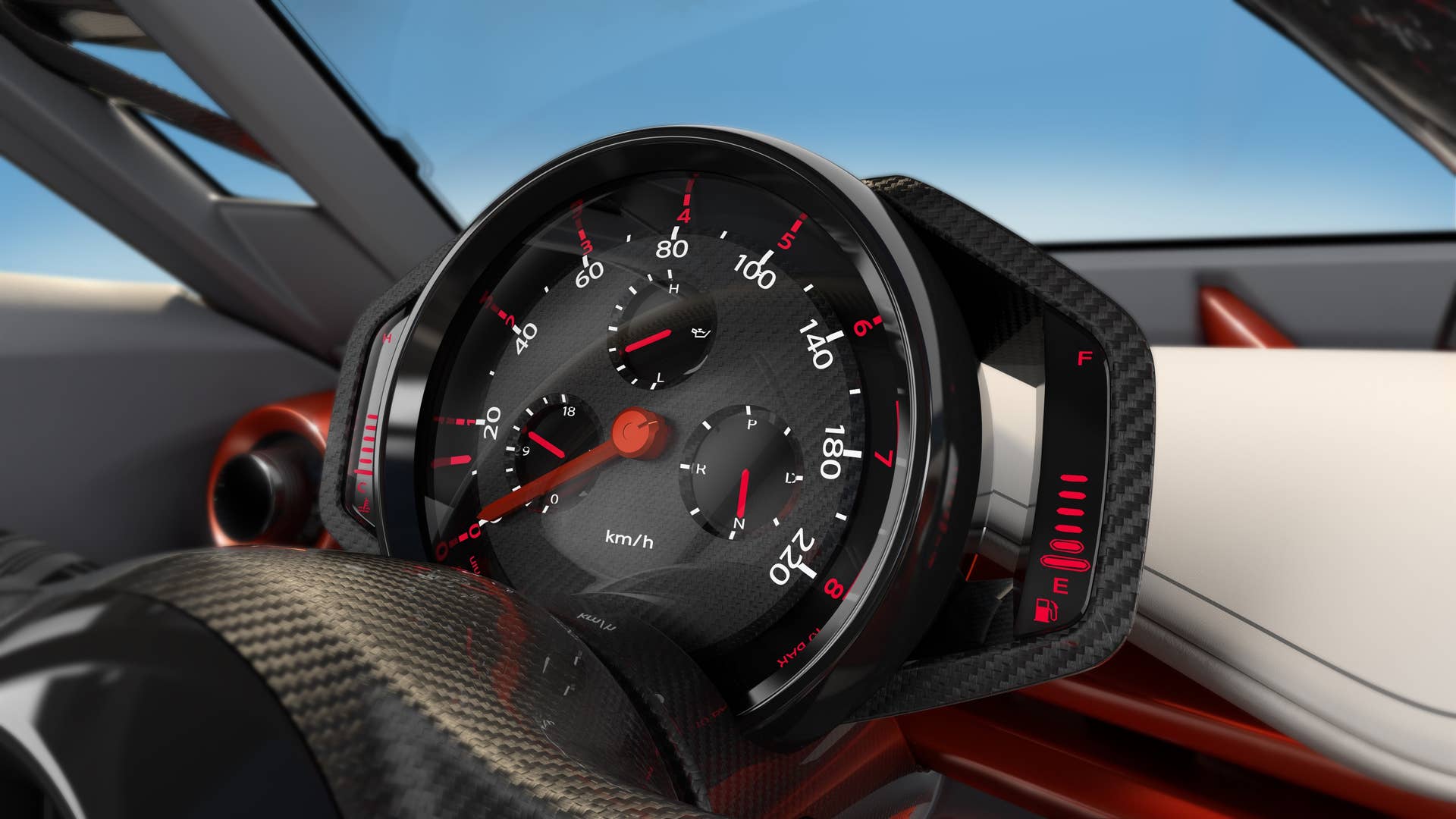 cluster instruments carbon fiber nissan gripz
