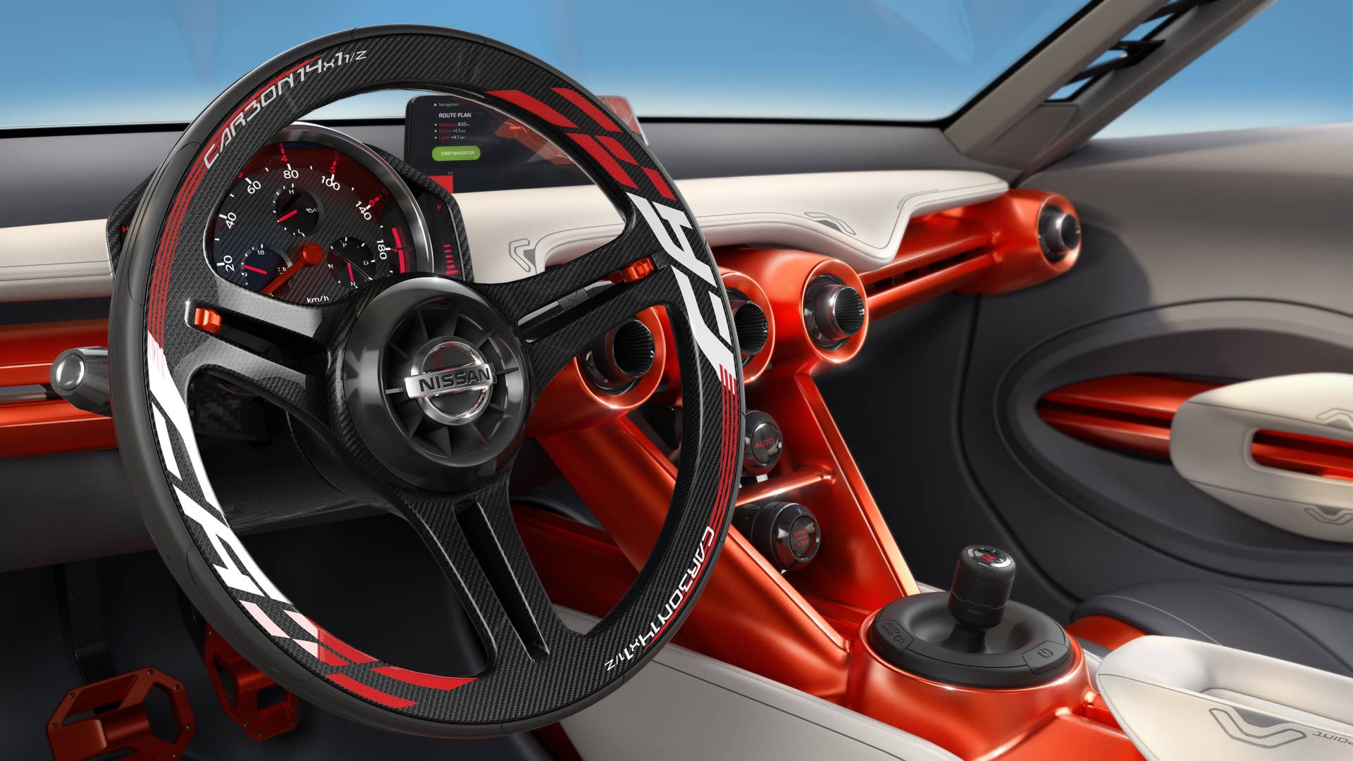 steering wheel nissan gripz interior cabin carbon fiber
