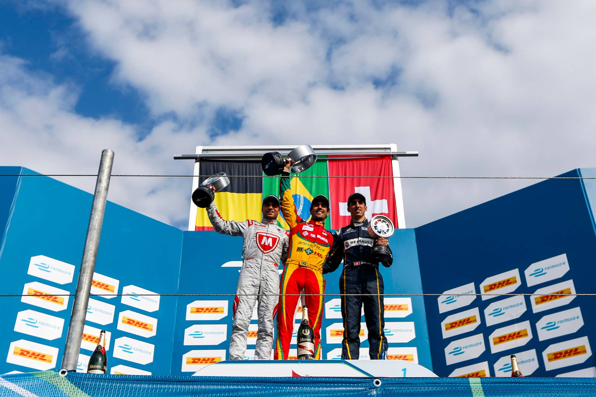 2015 FIA Formula E Berlin ePrix podium