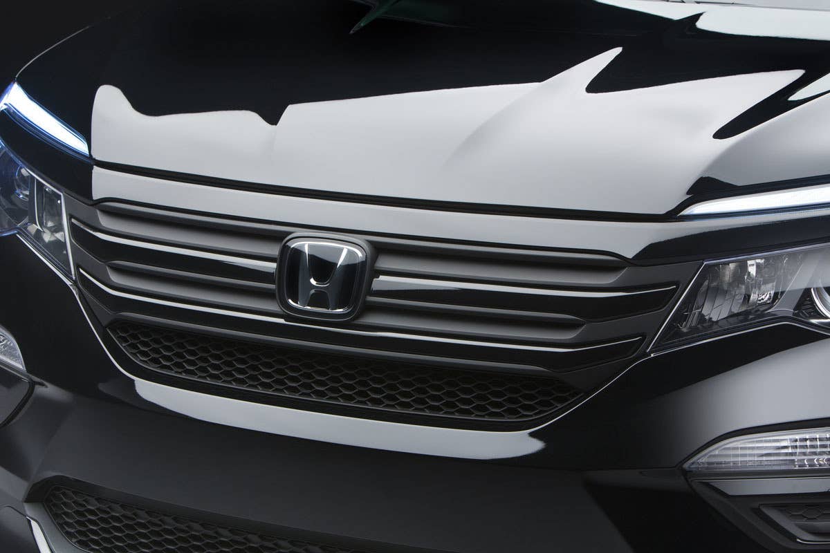 2016 honda pilot elite concept black edition grille