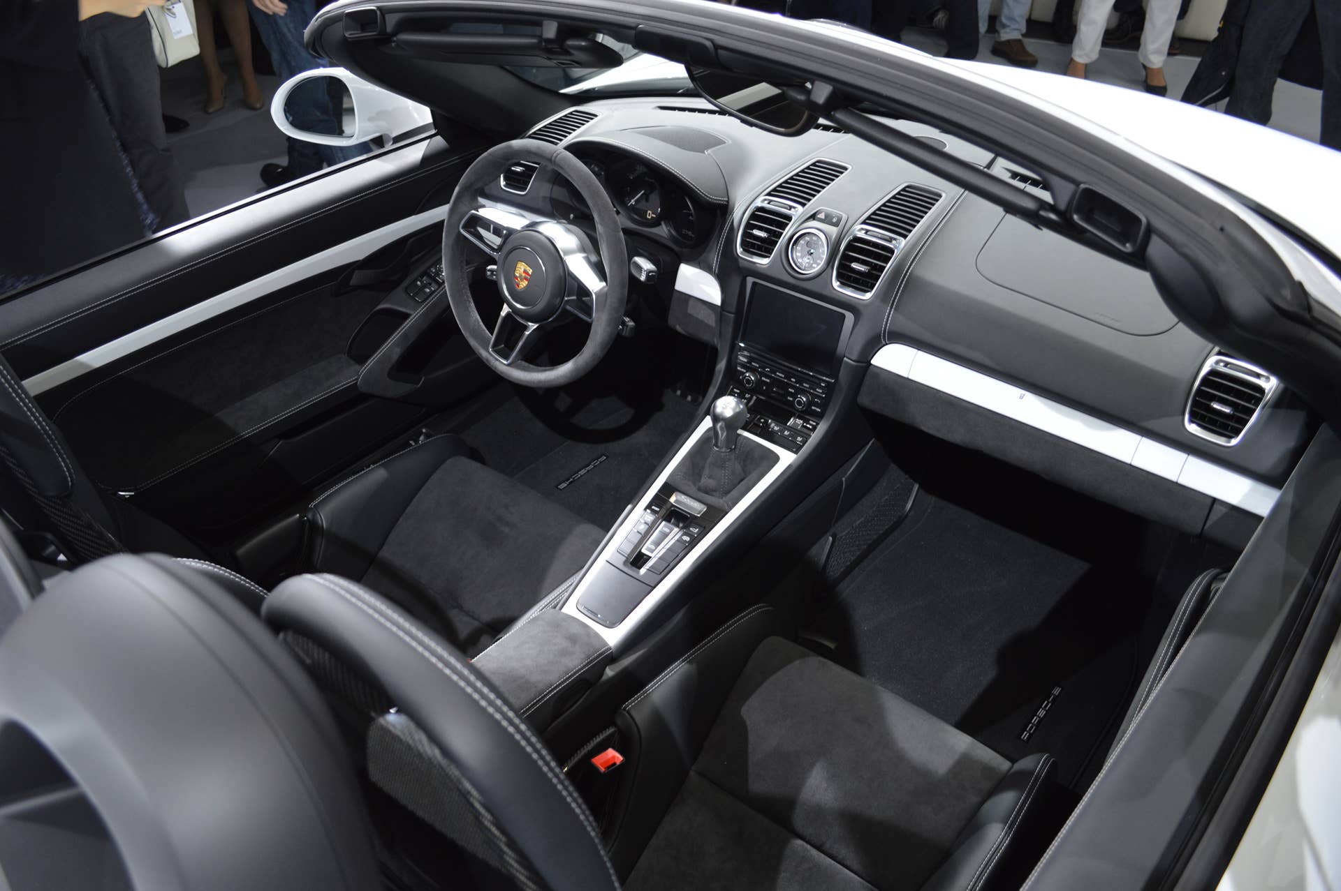 2016 porsche boxster spyder white interior full
