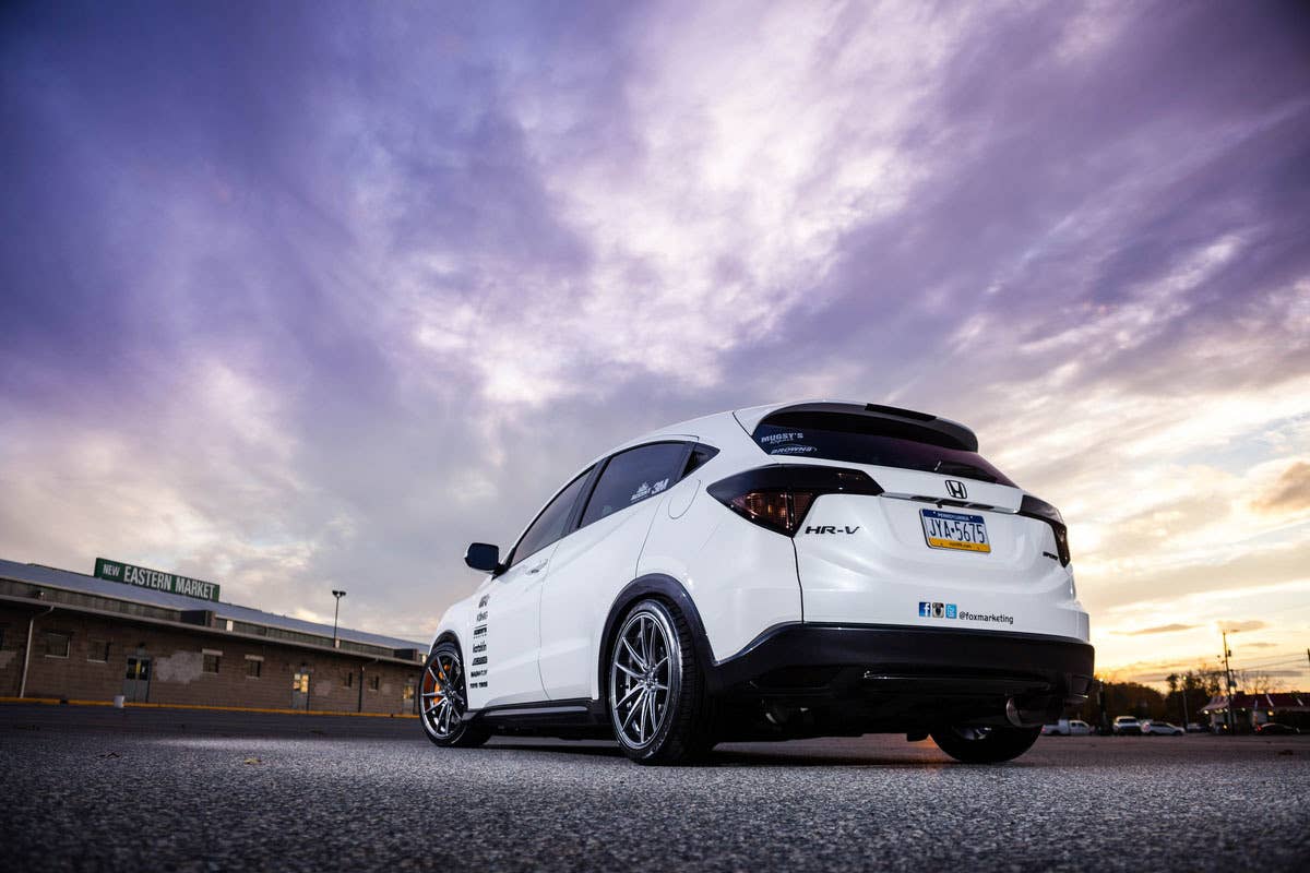 modded honda hr-v rear low angle