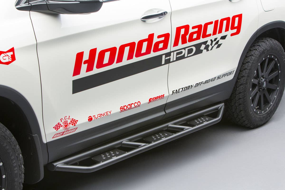 honda pilot baja chase vehicle steps