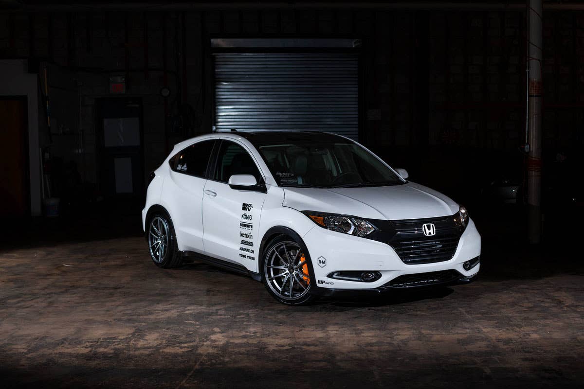 modded honda hr-v front three quarters studio