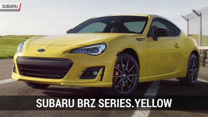 Subaru BRZ Series.Yellow | Autoblog Minute