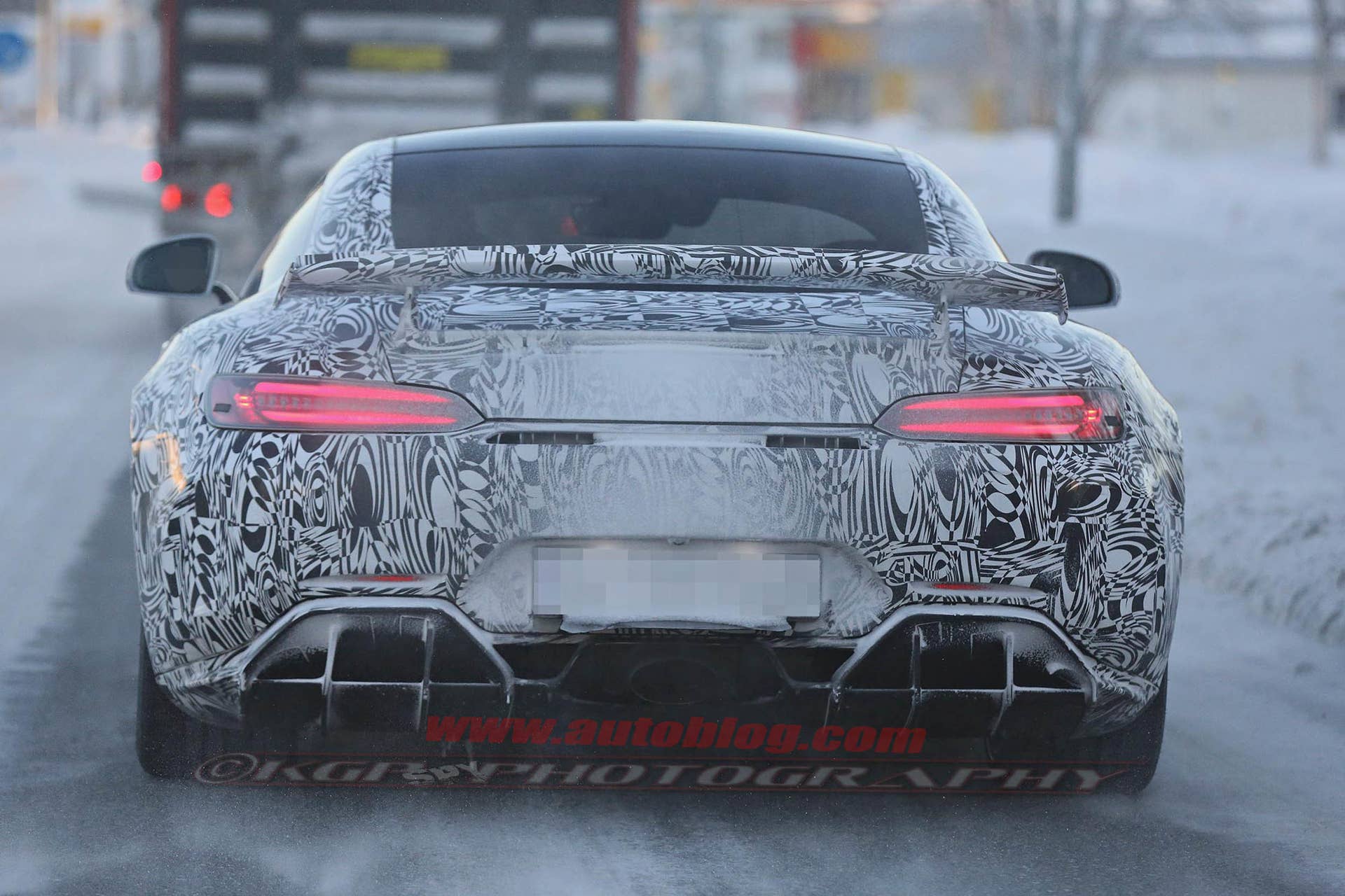 Mercedes-AMG GT R spied rear