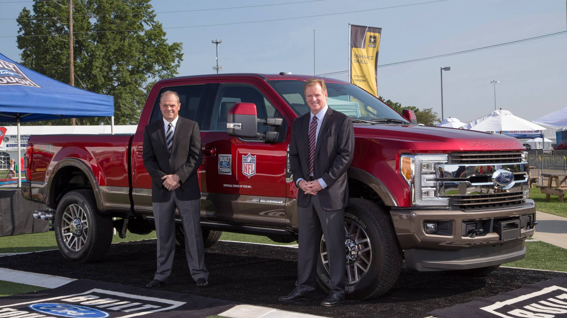 Ford F-Series NFL Sponsorship Ford's Mark Laneve and Roger Goodell
