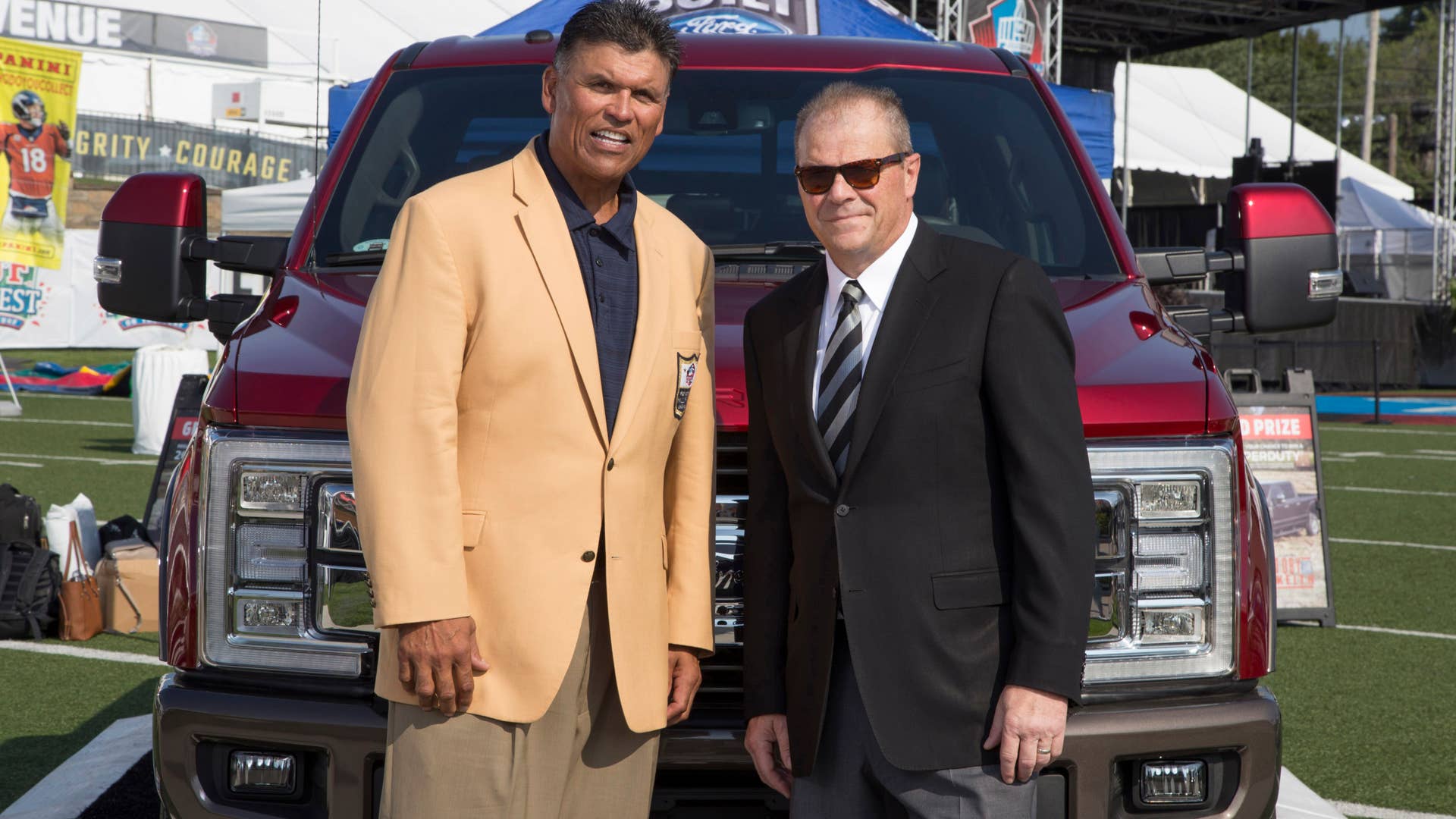 Ford F-Series NFL Sponsorship NFL Hall of Famer Anthony Munoz and Ford's Mark Laneve