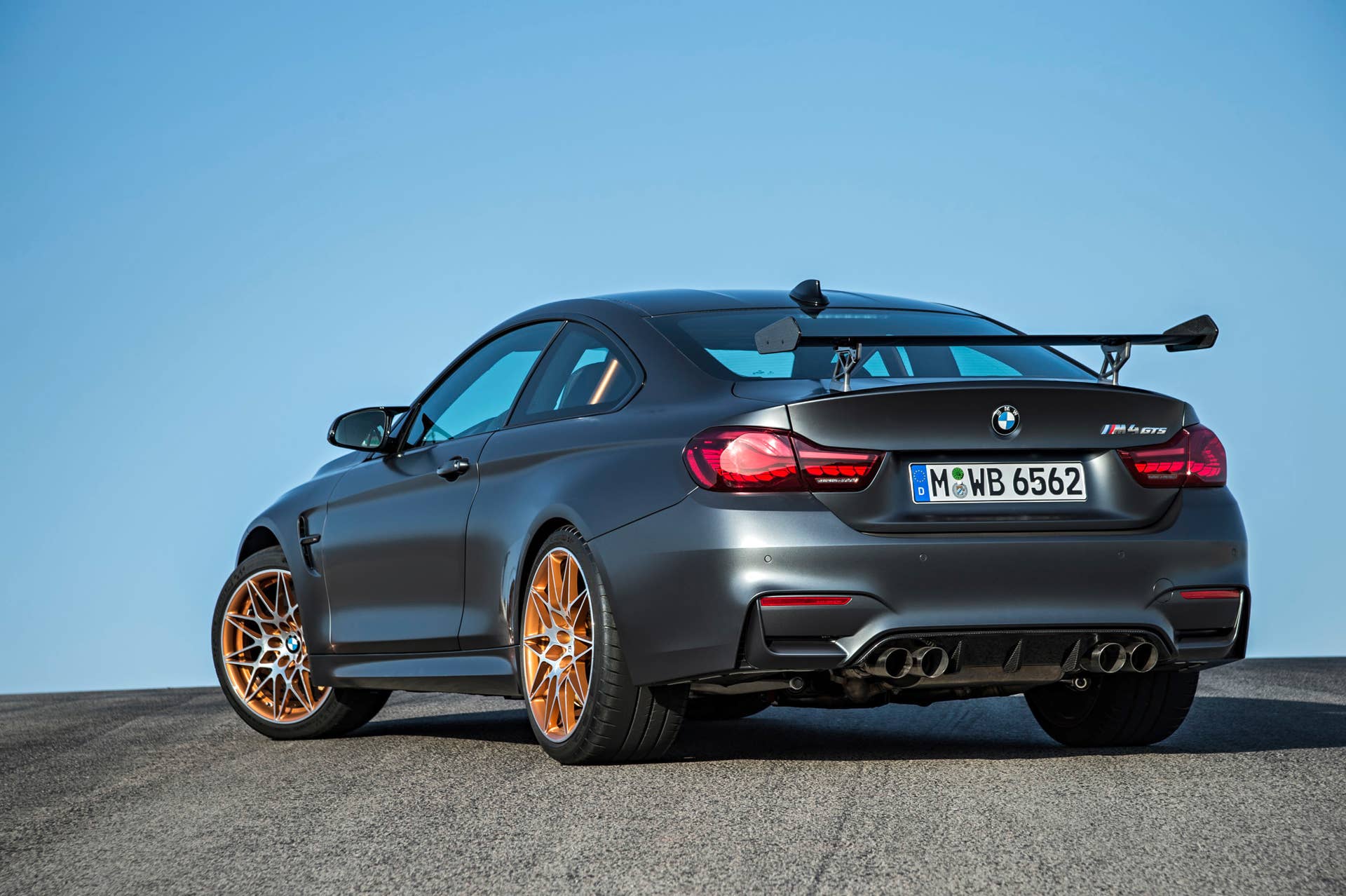 2016 BMW M4 GTS rear 3/4