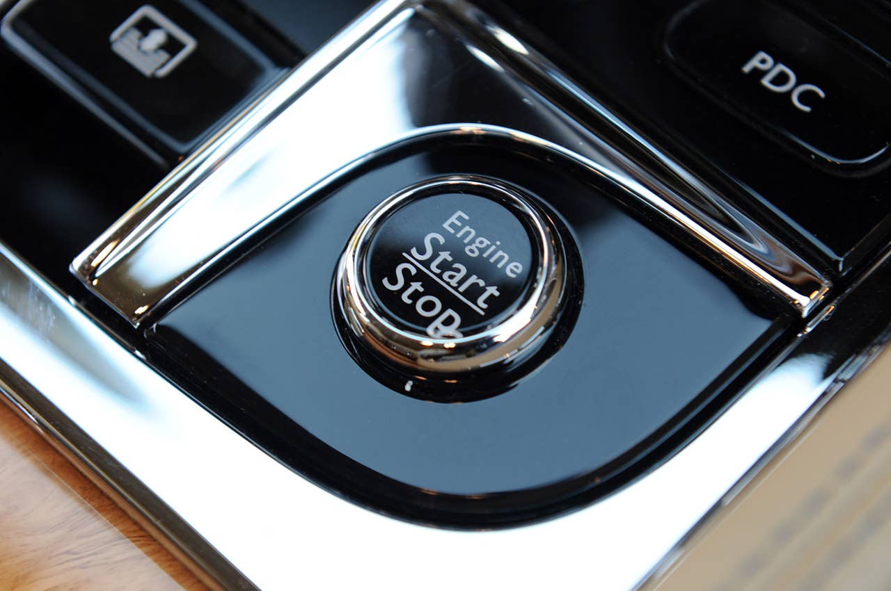 2011 Bentley Mulsanne start button