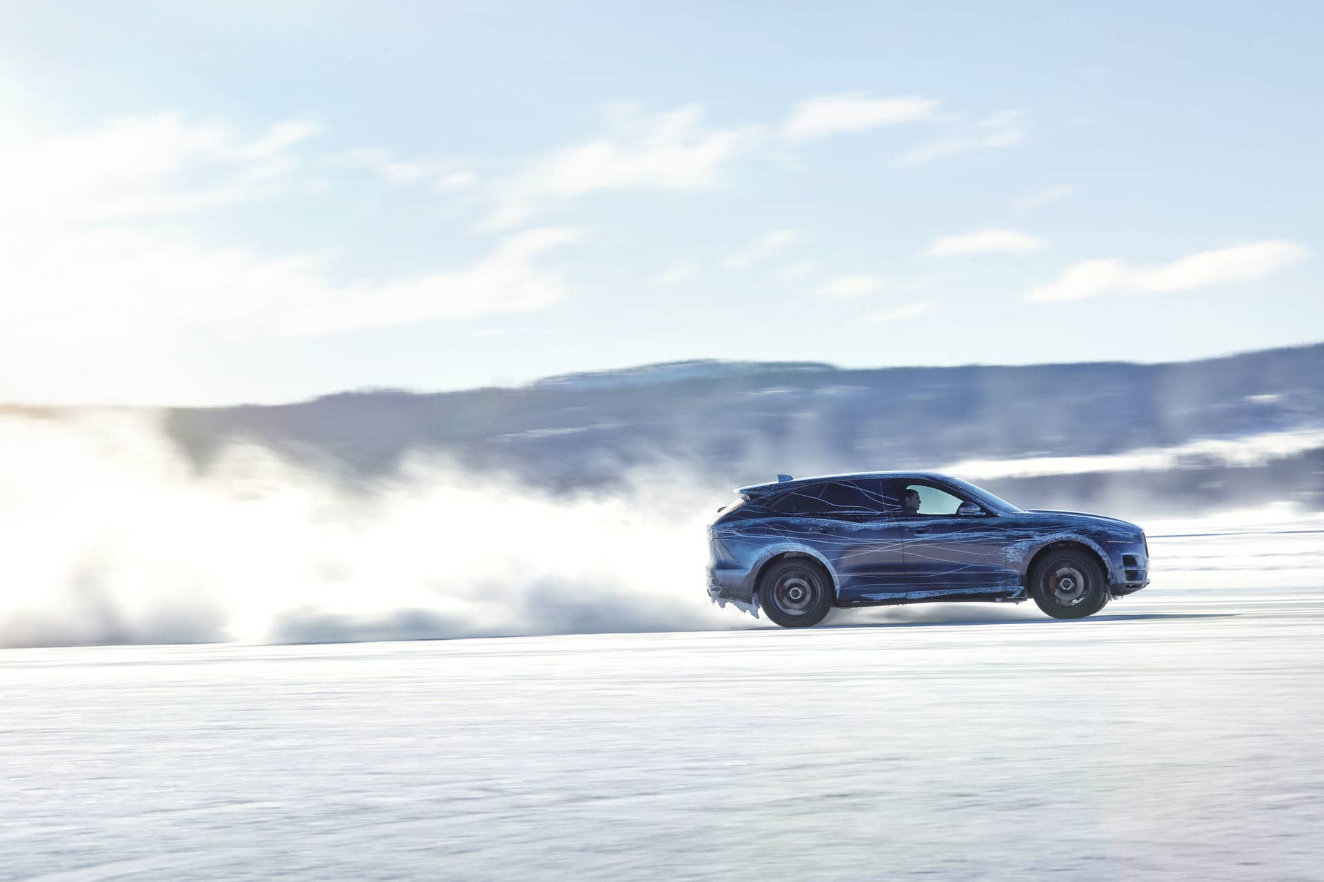 Jaguar F-Pace cold weather side