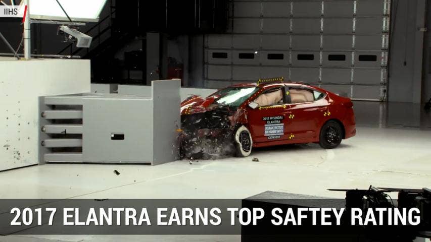 2017 Hyundai Elantra Awarded Top IIHS Safety Rating | Autoblog Minute