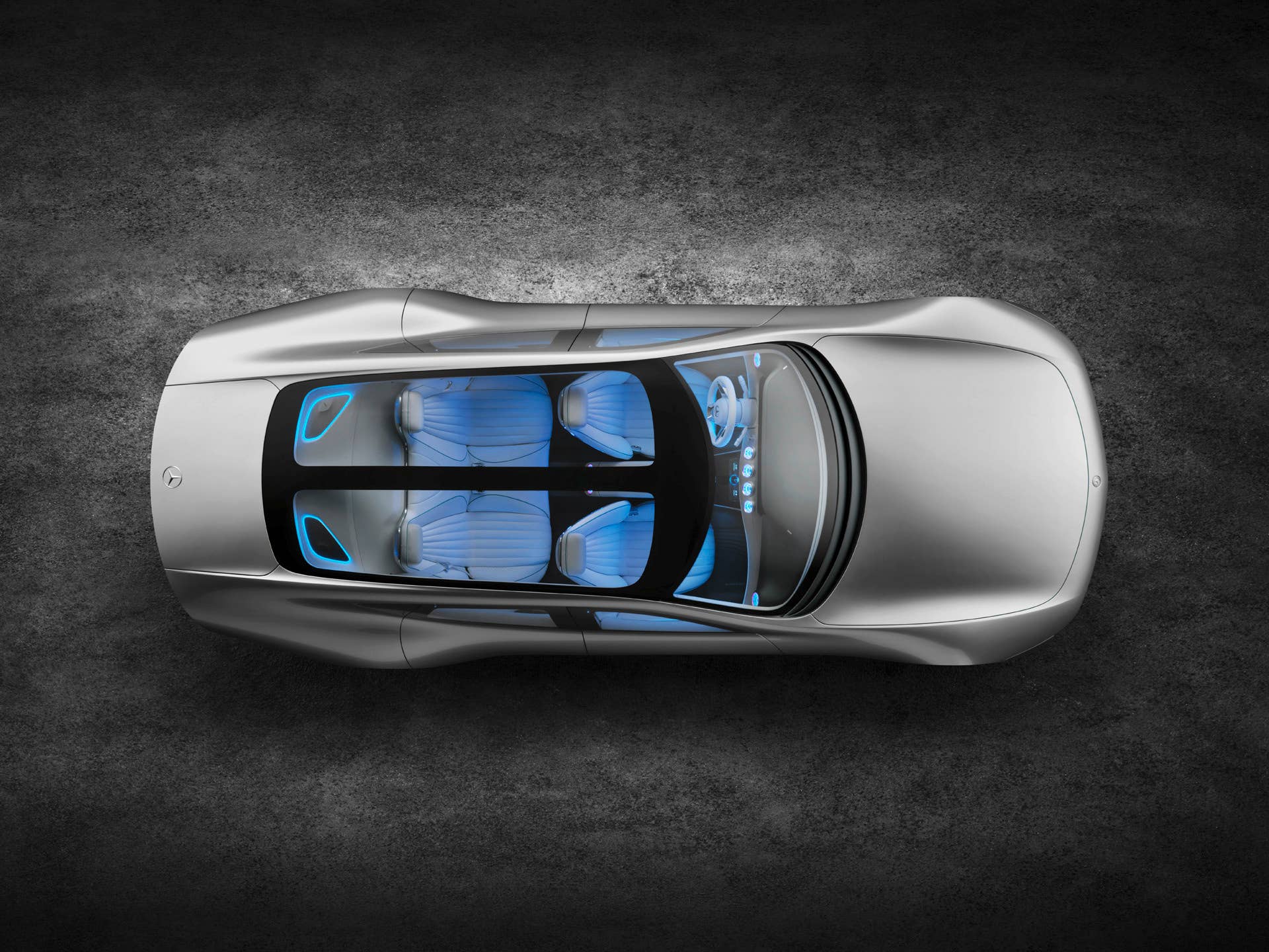 roof glass interior light blue mercedes concept iaa