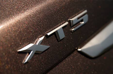 Cadillac XT5 teaser nameplate badge