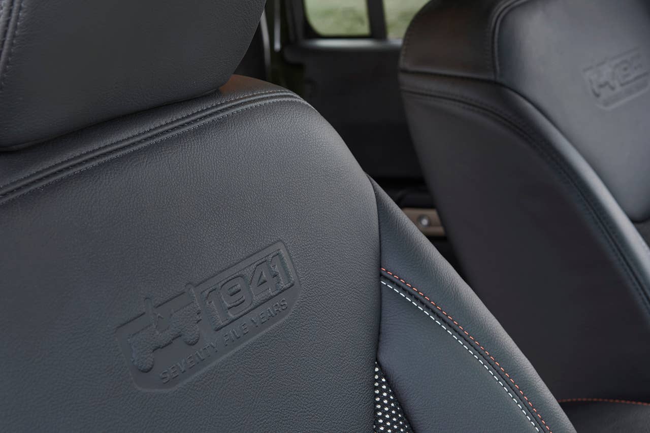 2016 Jeep Wrangler 75th Anniversary Edition seat back trim detail