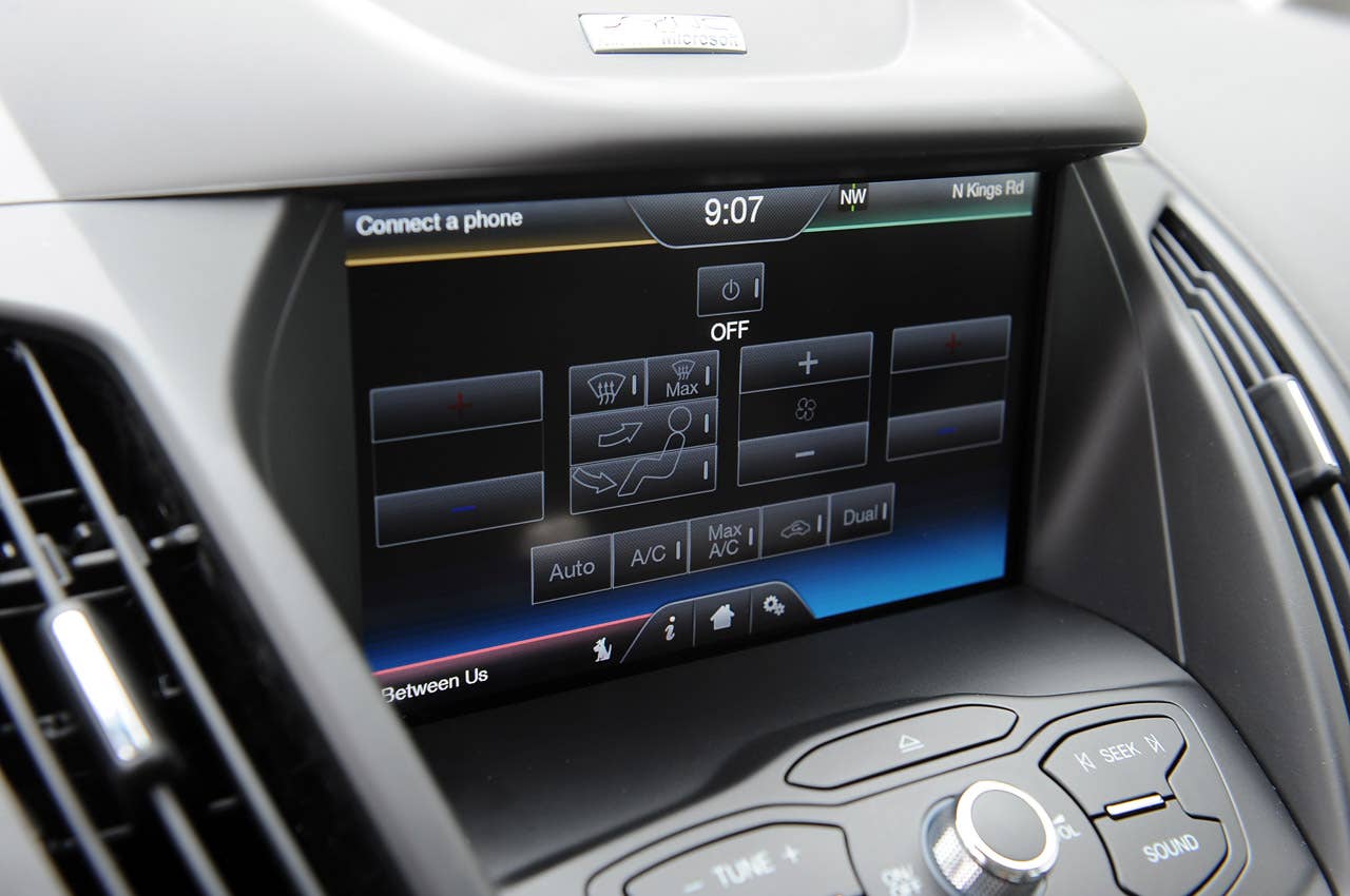 2013 Ford C-Max Hybrid climate control display