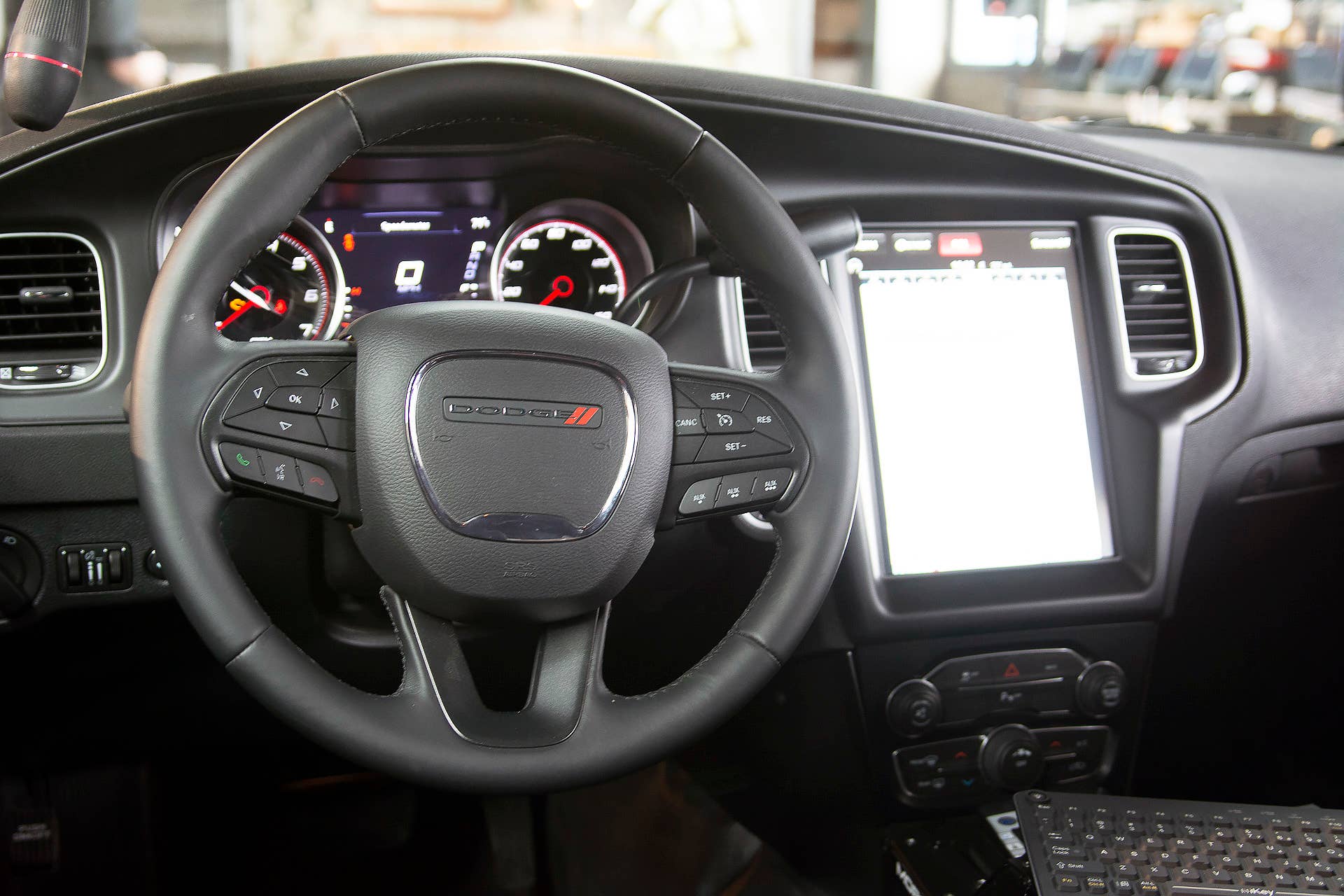pursuit dodge charger interior steering wheel uconnect