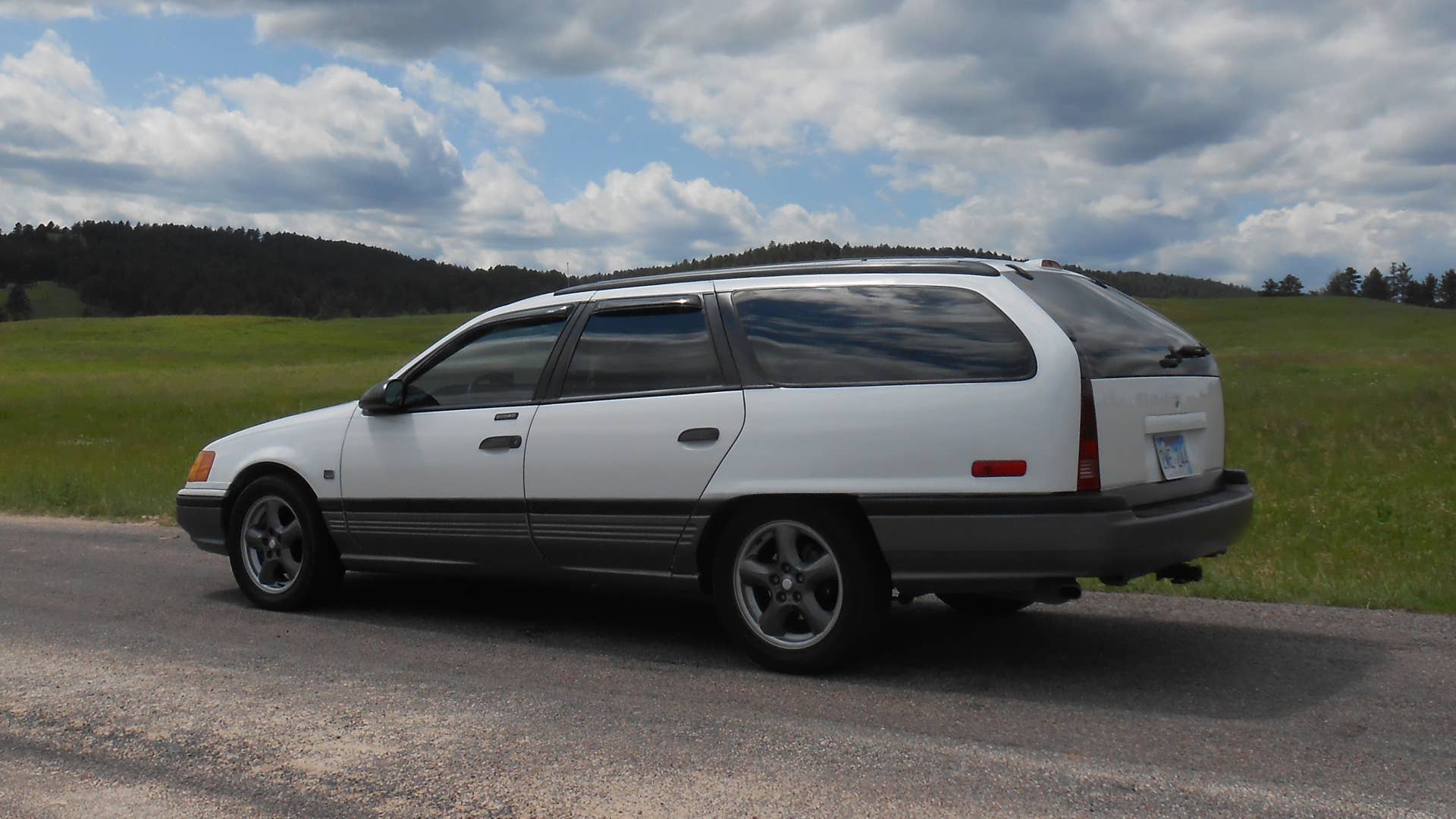 1987 Mercury Sable SHO wagon rear side view