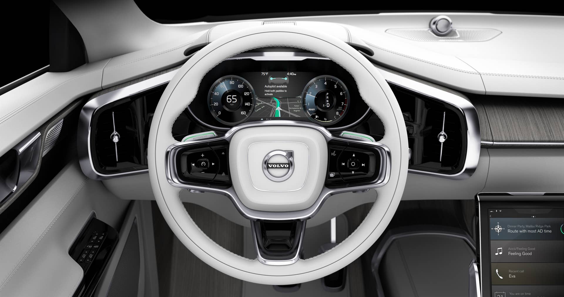 volvo concept 26 interior steering wheel instruments