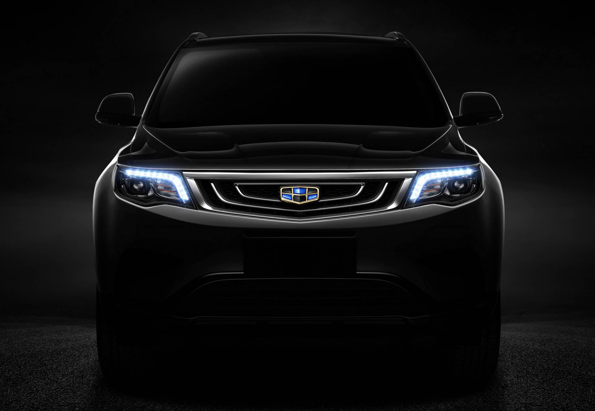 Geely new SUV teaser front
