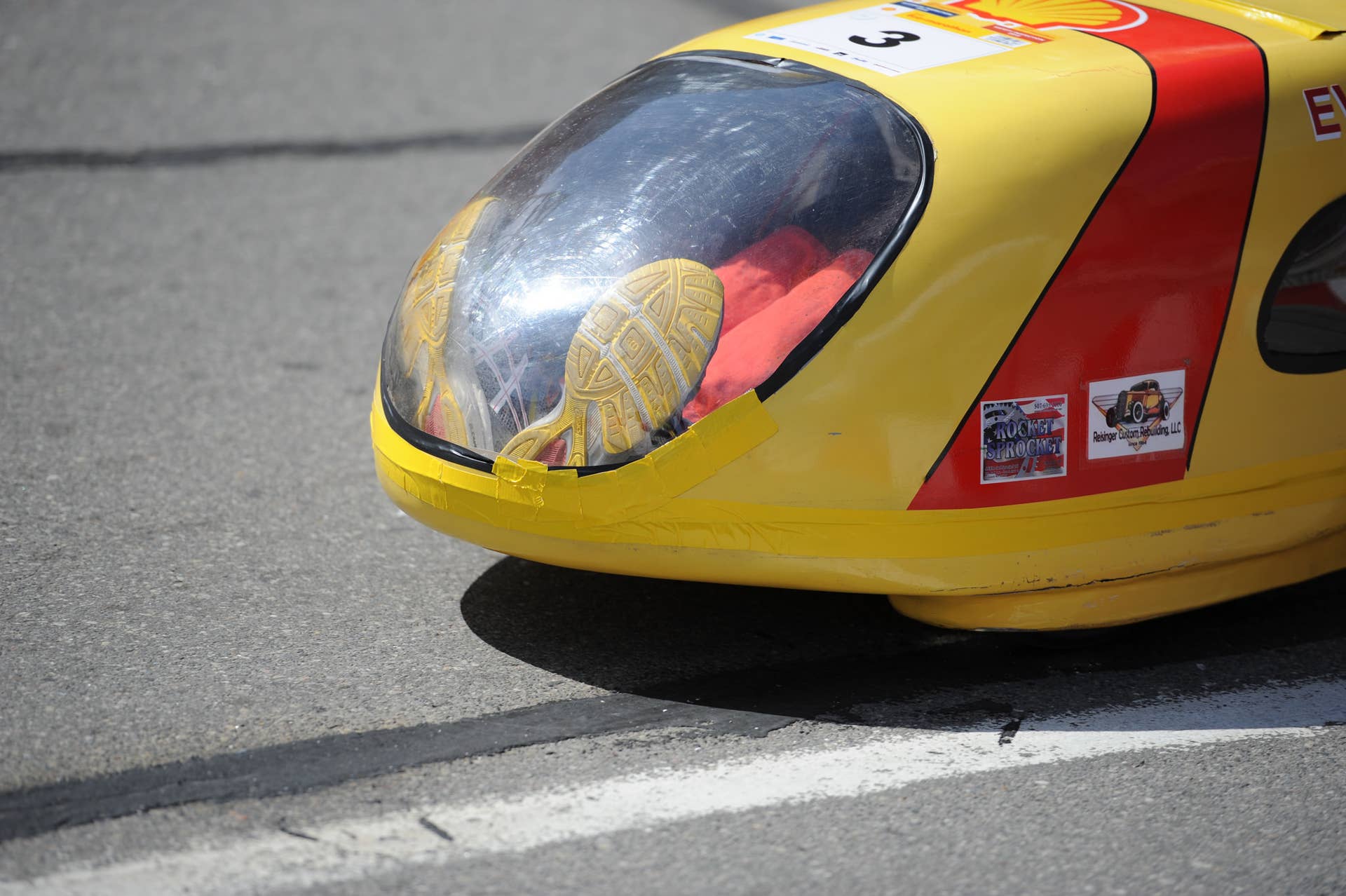 Mater Dei Supermileage 2 vehicle at the 2015 Shell Eco-Marathon
