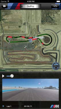 BMW M Lap Timer with GoPro