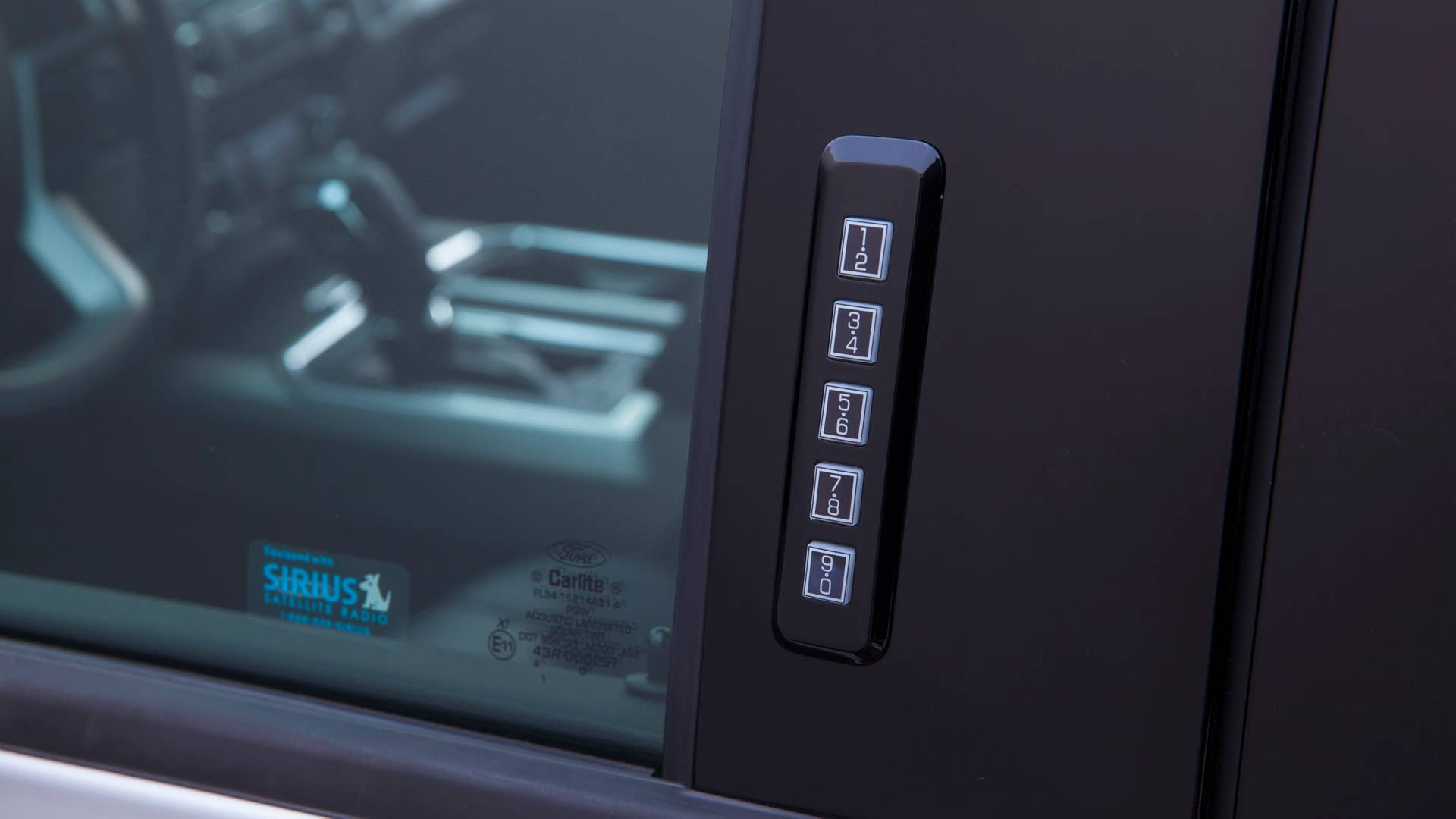 1.Hard buttons on keypad: Designers wanted smooth capacitive touch keypad buttons on the outside of the driver-side door, but pickup truck drivers prefer tactile feedback, allowing easier usability for when theyâre wearing gloves. For customers who wear bifocals, hard buttons also enable input by feel, instead of having to tilt their head back to read numerals.