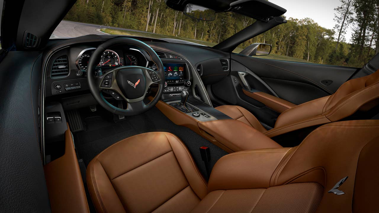 The all-new 2014 Chevrolet Corvette Stingray interior blends fine materials and craftsmanship with advanced technologies to deliver a more connected and more engaging driving experience.