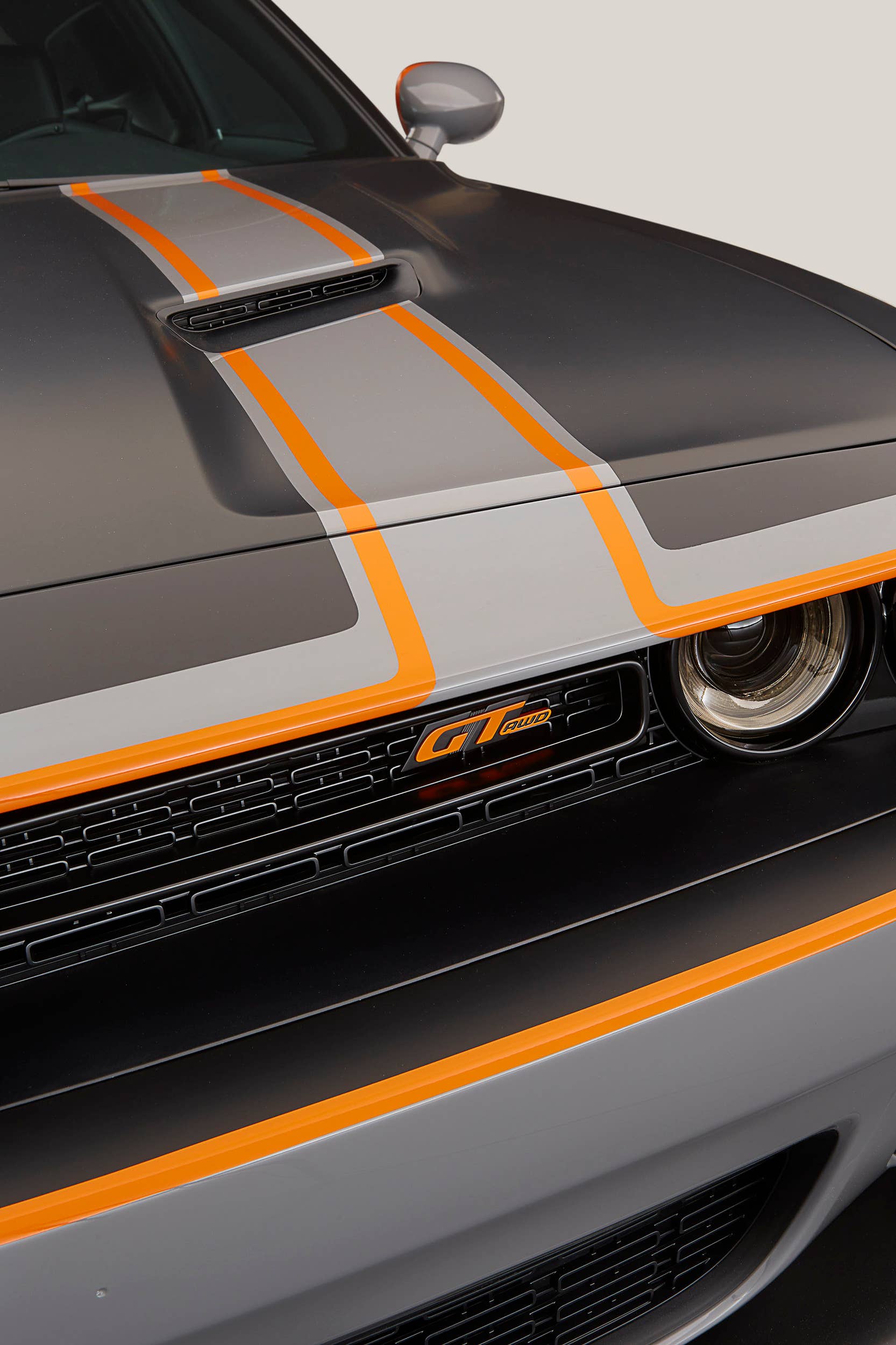dodge challenger gt awd concept hood detail
