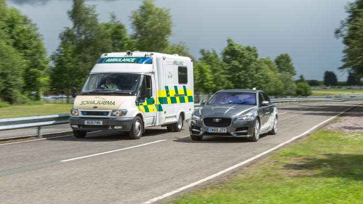 Jaguar's over the horizon warning system could be applied to emergency vehicles