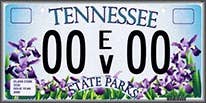 State of tennessee environmental license plate