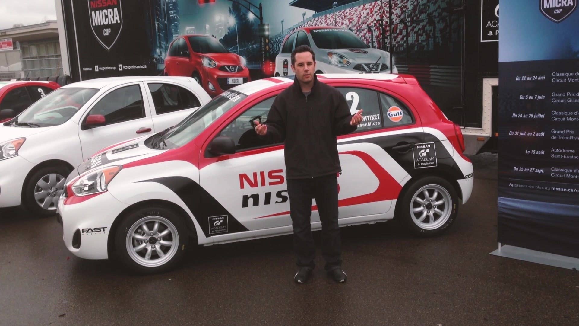 Greg Migliore heads to the mythical Circuit Mont-Tremblant in Quebec to test drive the 2015 Nissan Micra Cup racecar.