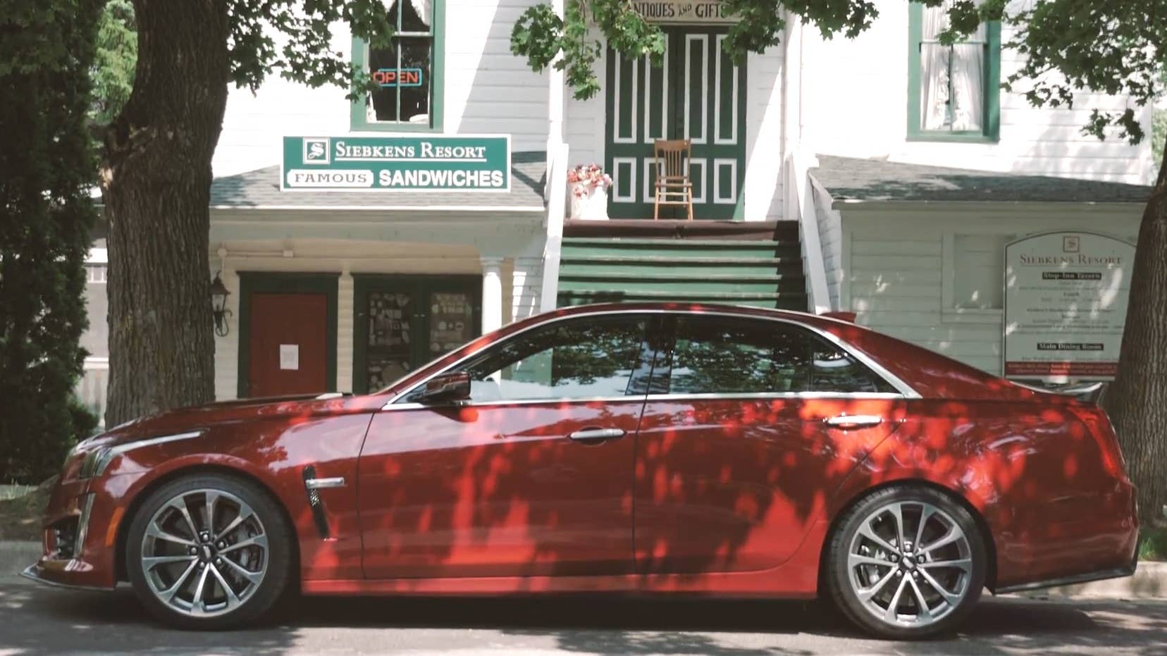 Autoblog Senior Editor Seyth Miersma drives a 2016 Cadillac CTS-V around the Elkhart Lake Road Race Circuit, home to some of the best road racing in America in the 1950s.