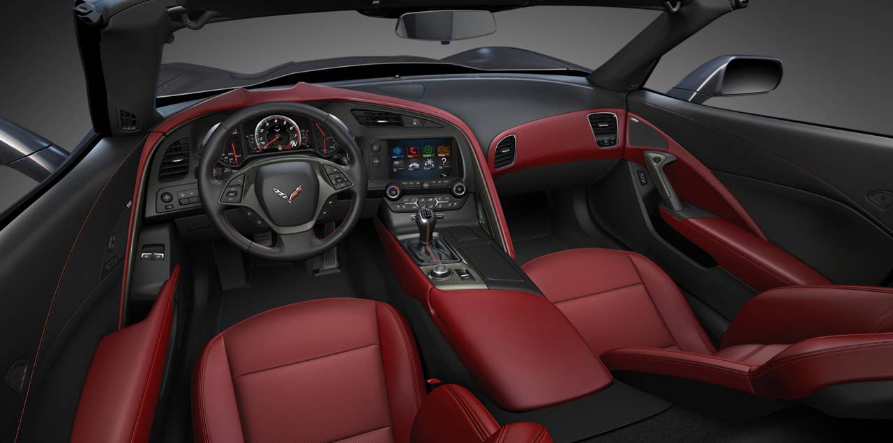 The all-new 2014 Chevrolet Corvette Stingray interior blends fine materials and craftsmanship with advanced technologies to deliver a more connected and more engaging driving experience.