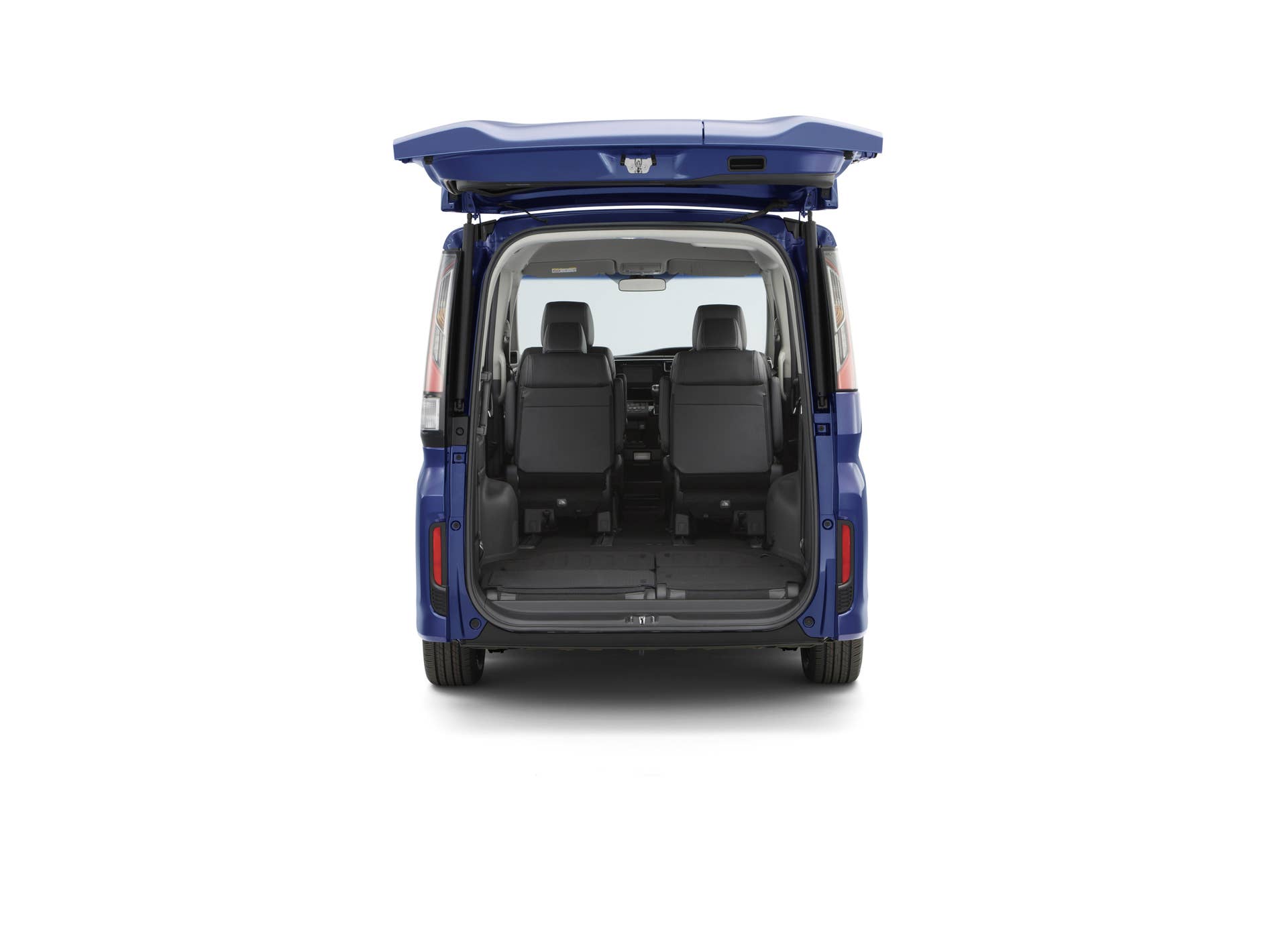 Honda Step WGN tailgate open blue