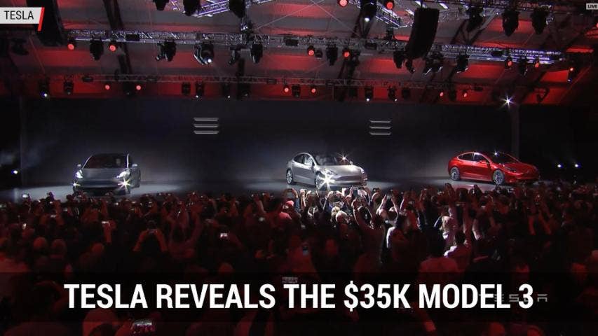 Tesla Model 3 Reveal | Autoblog Minute