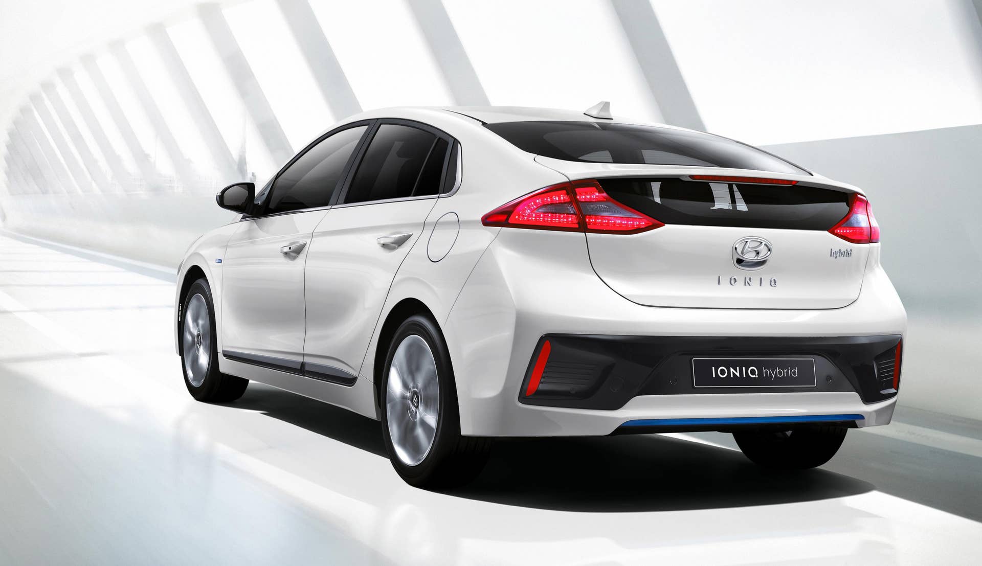 Hyundai Ioniq rear 3/4 motion