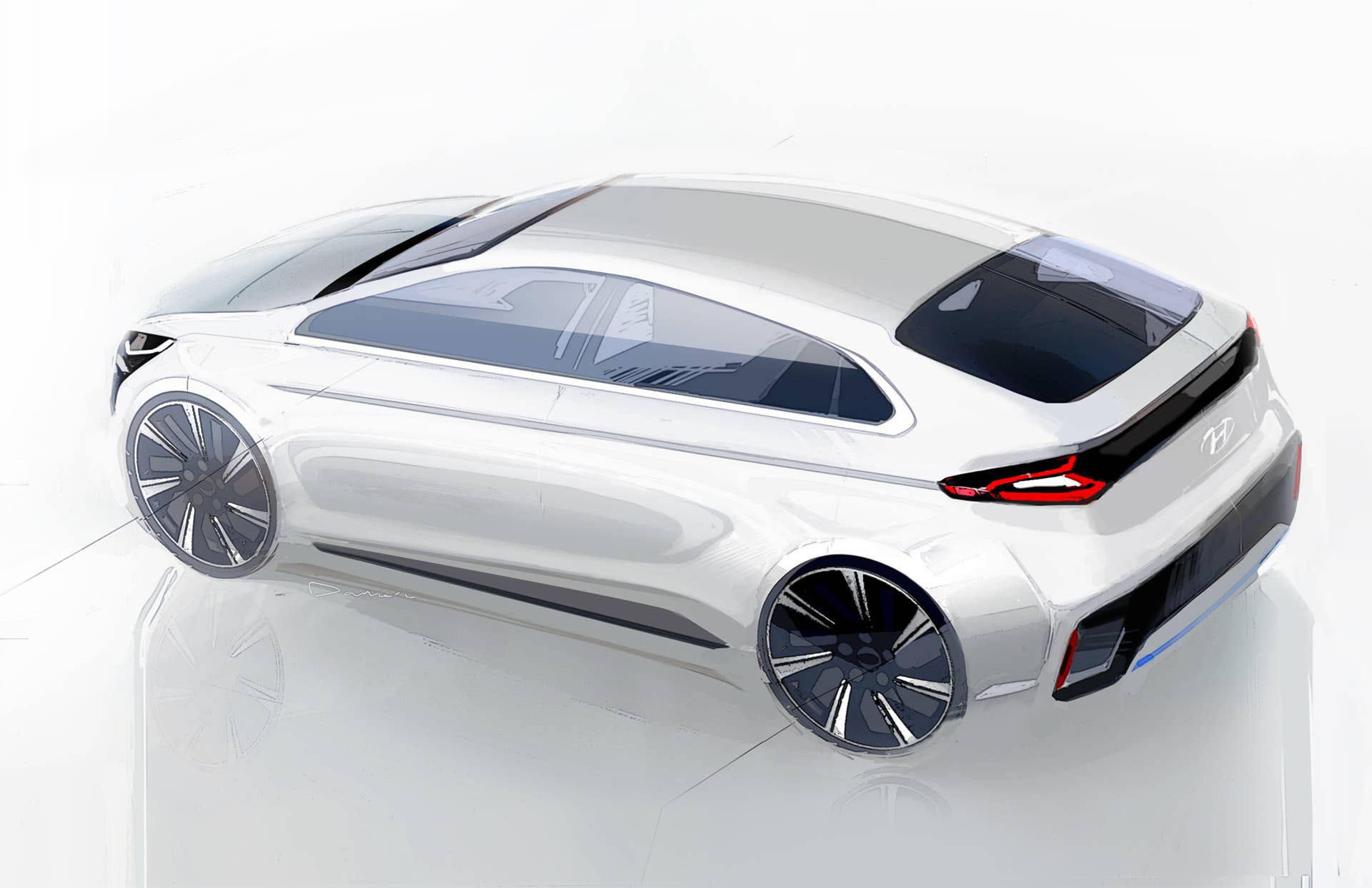Hyundai Ioniq exterior rendering