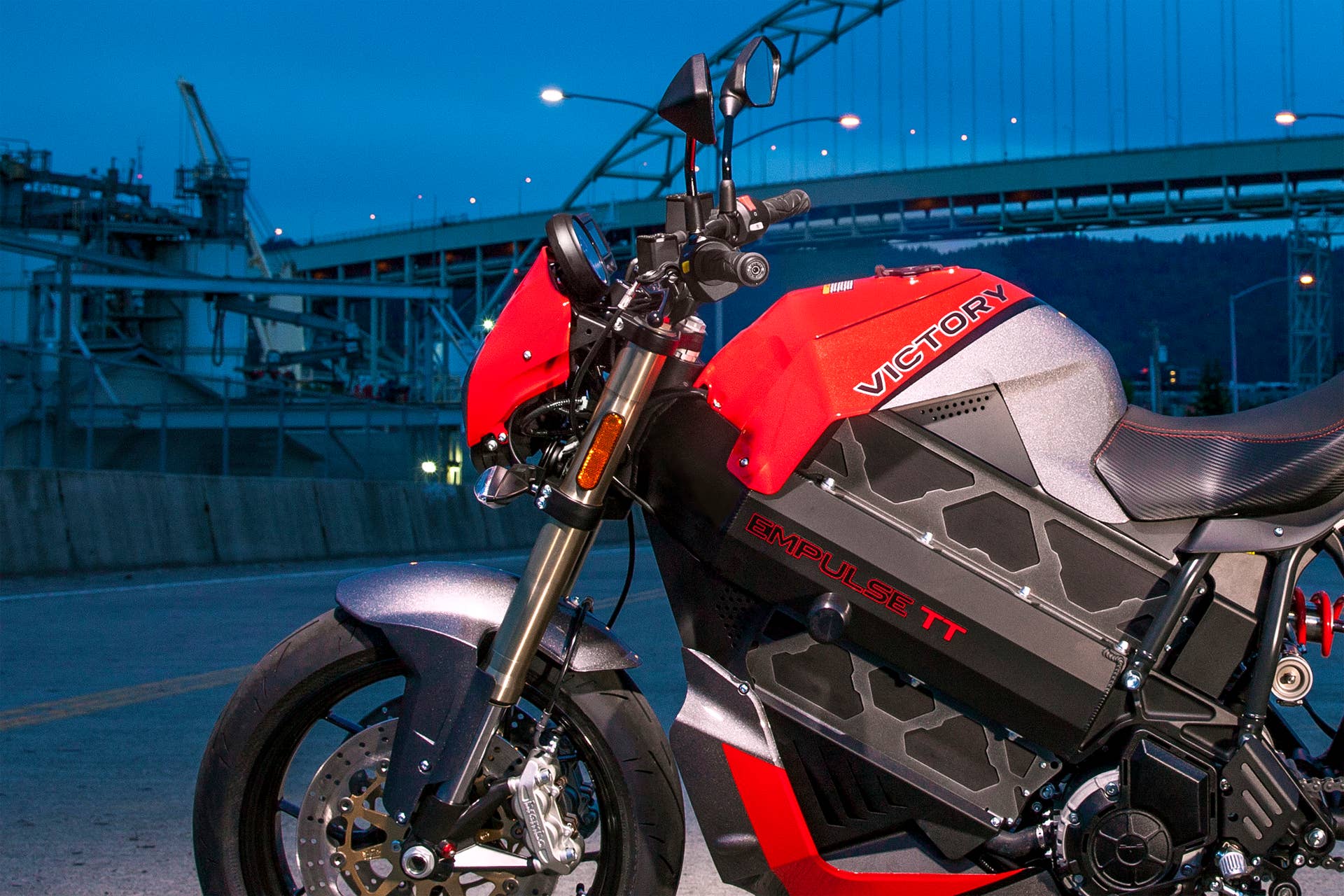 Victory Empulse TT parked