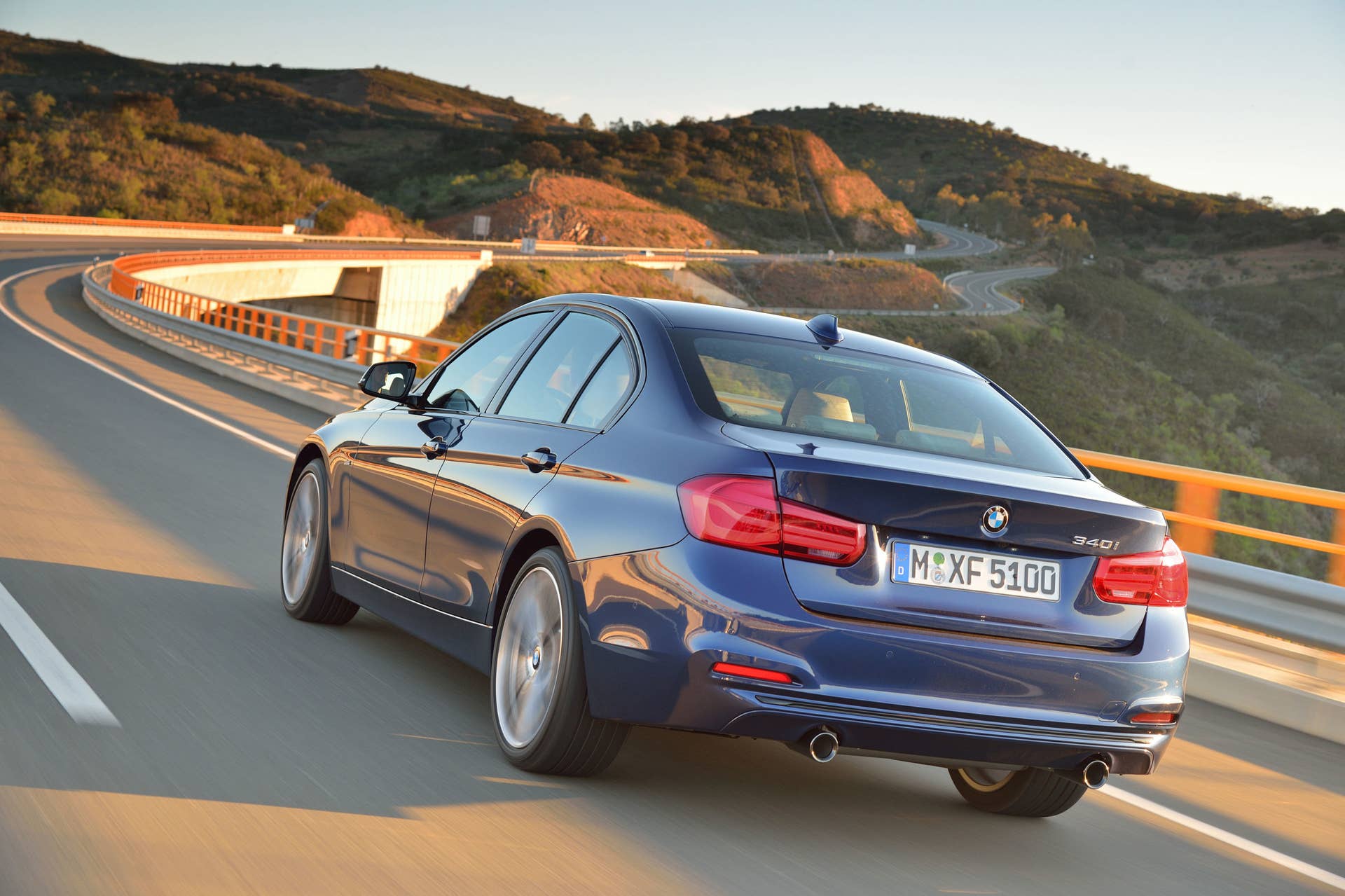blue 2016 bmw 3 series refresh led taillights