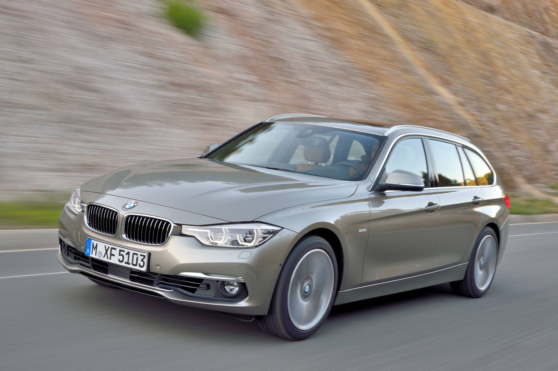 beige 2016 bmw 3 series wagon refresh front end