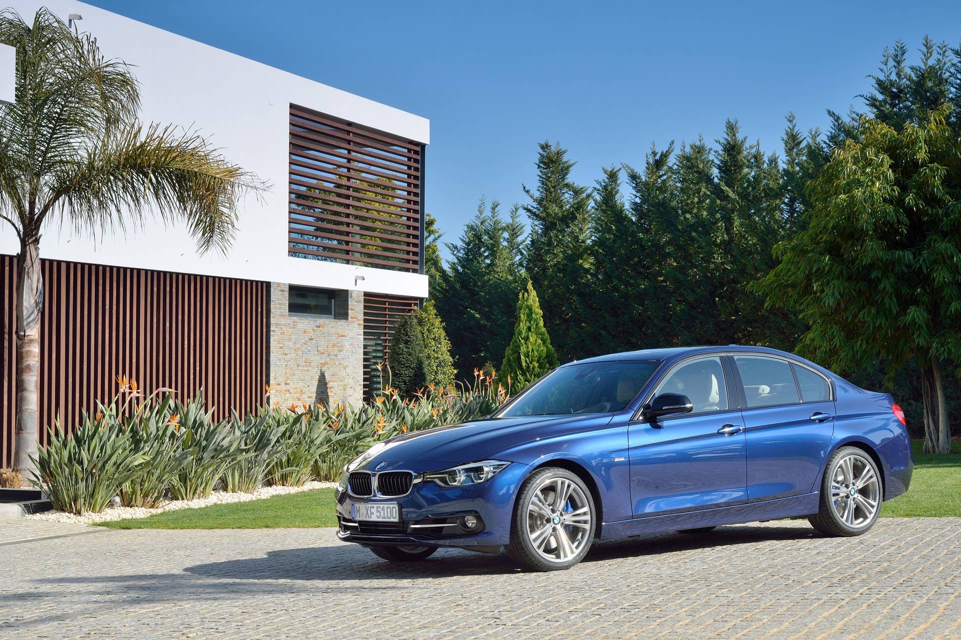 blue 2016 bmw 3 series refresh profile