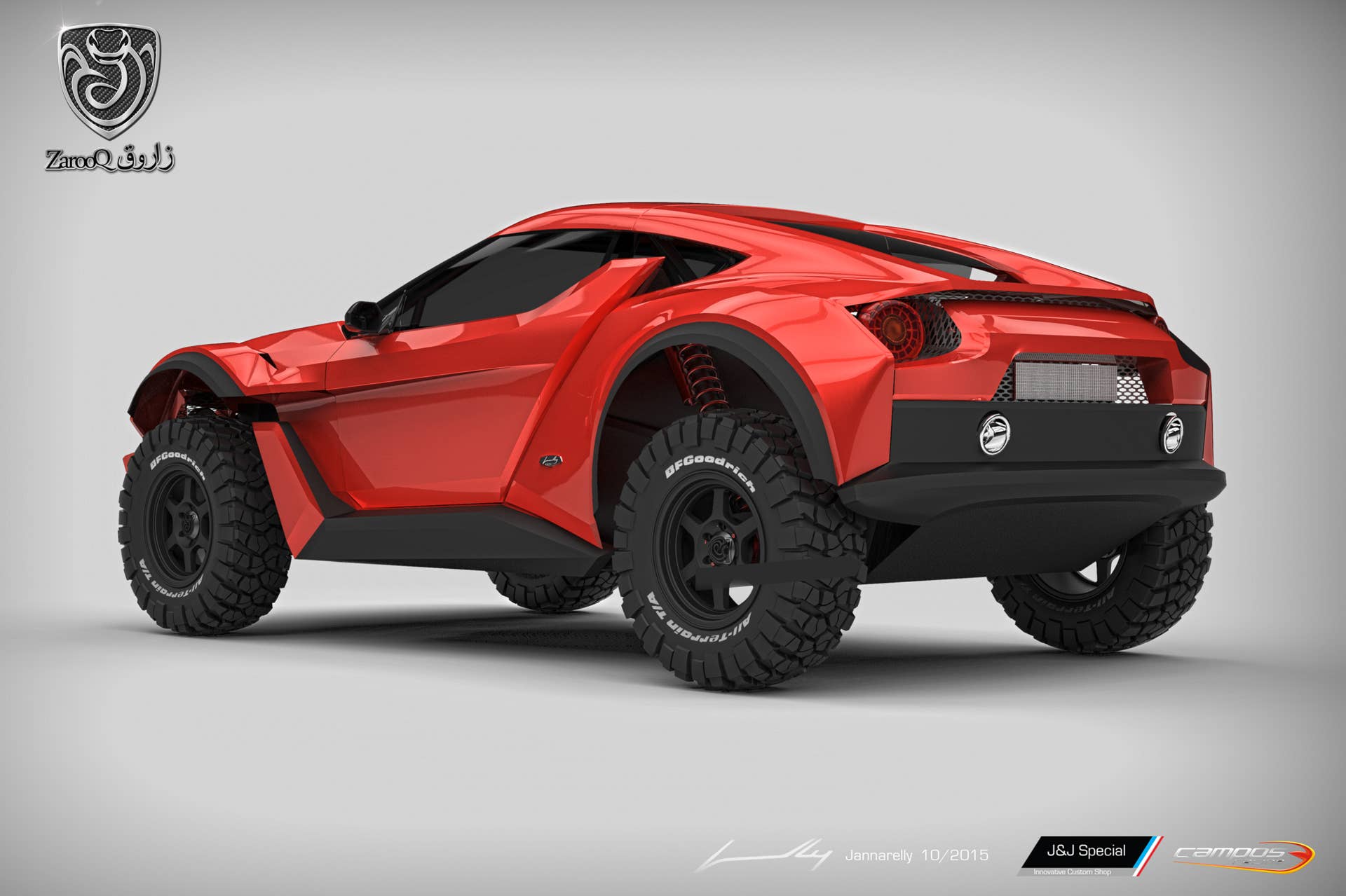 Zarooq SandRacer red rear 3/4