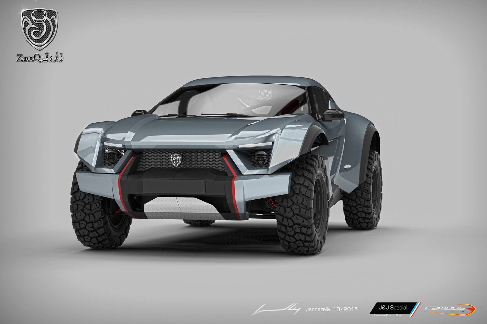 Zarooq SandRacer gray front 3/4