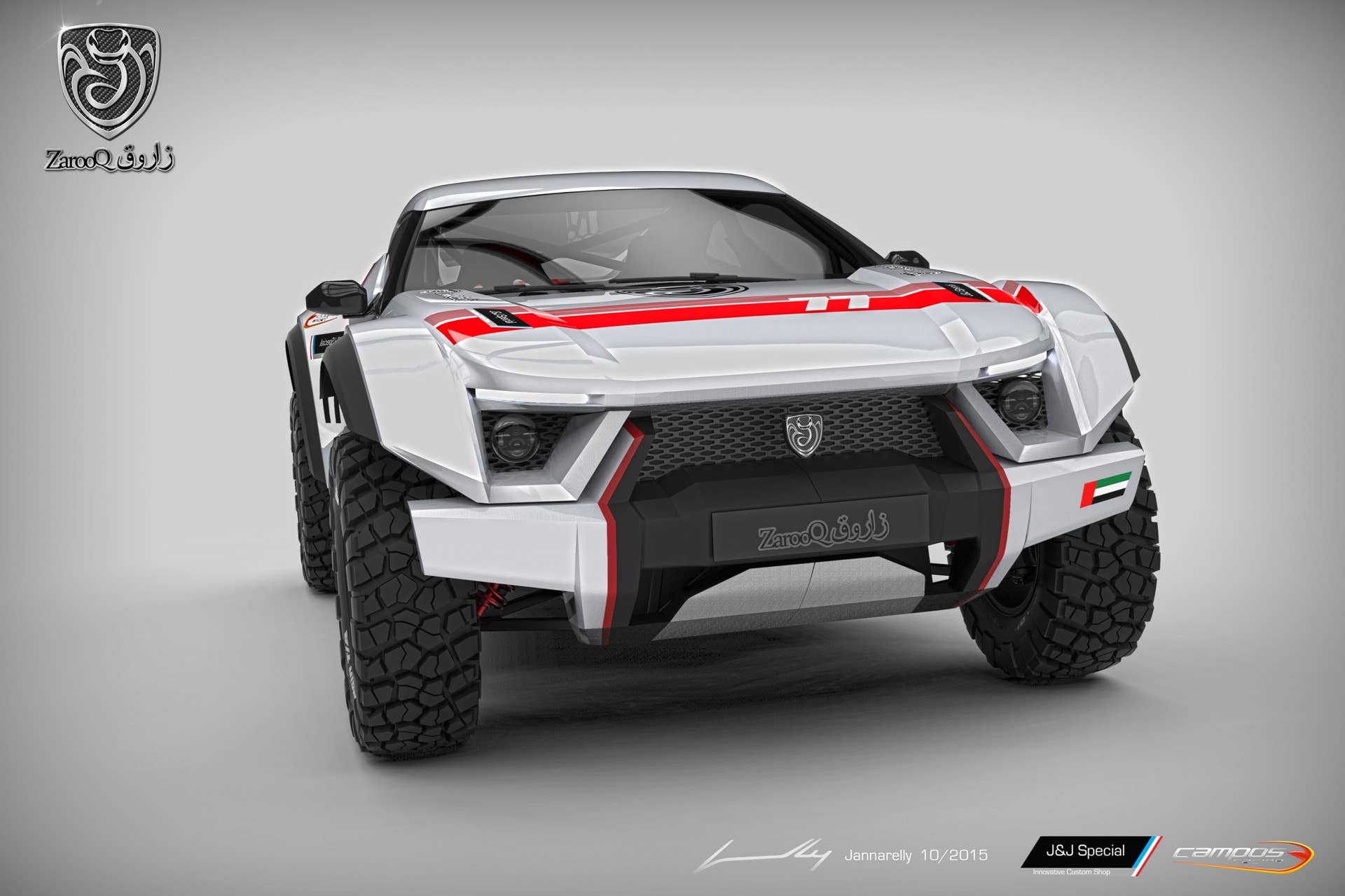 Zarooq SandRacer racing livery front