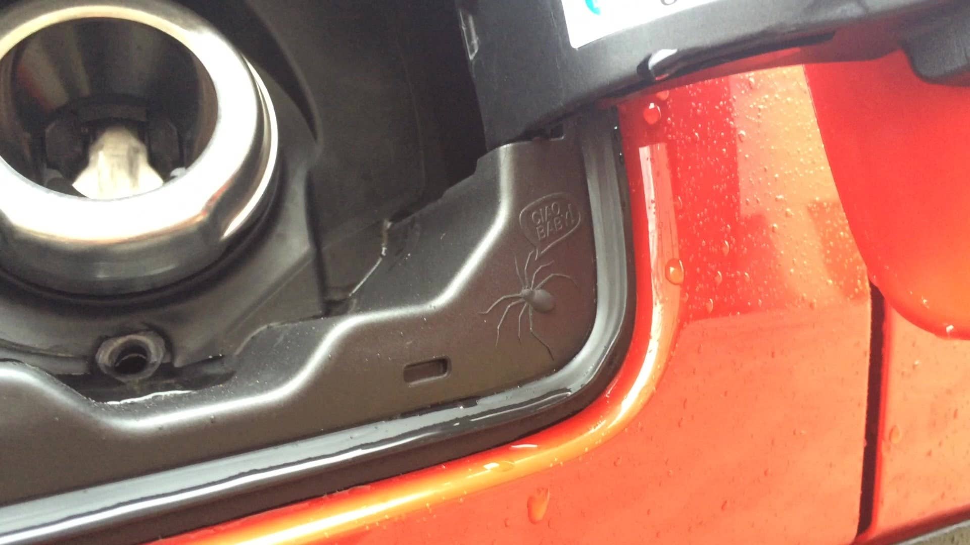 Jeep designers have hidden so called 'easter eggs' all over the 2015 Jeep Renegade. You'll find this one when you go to fill up!