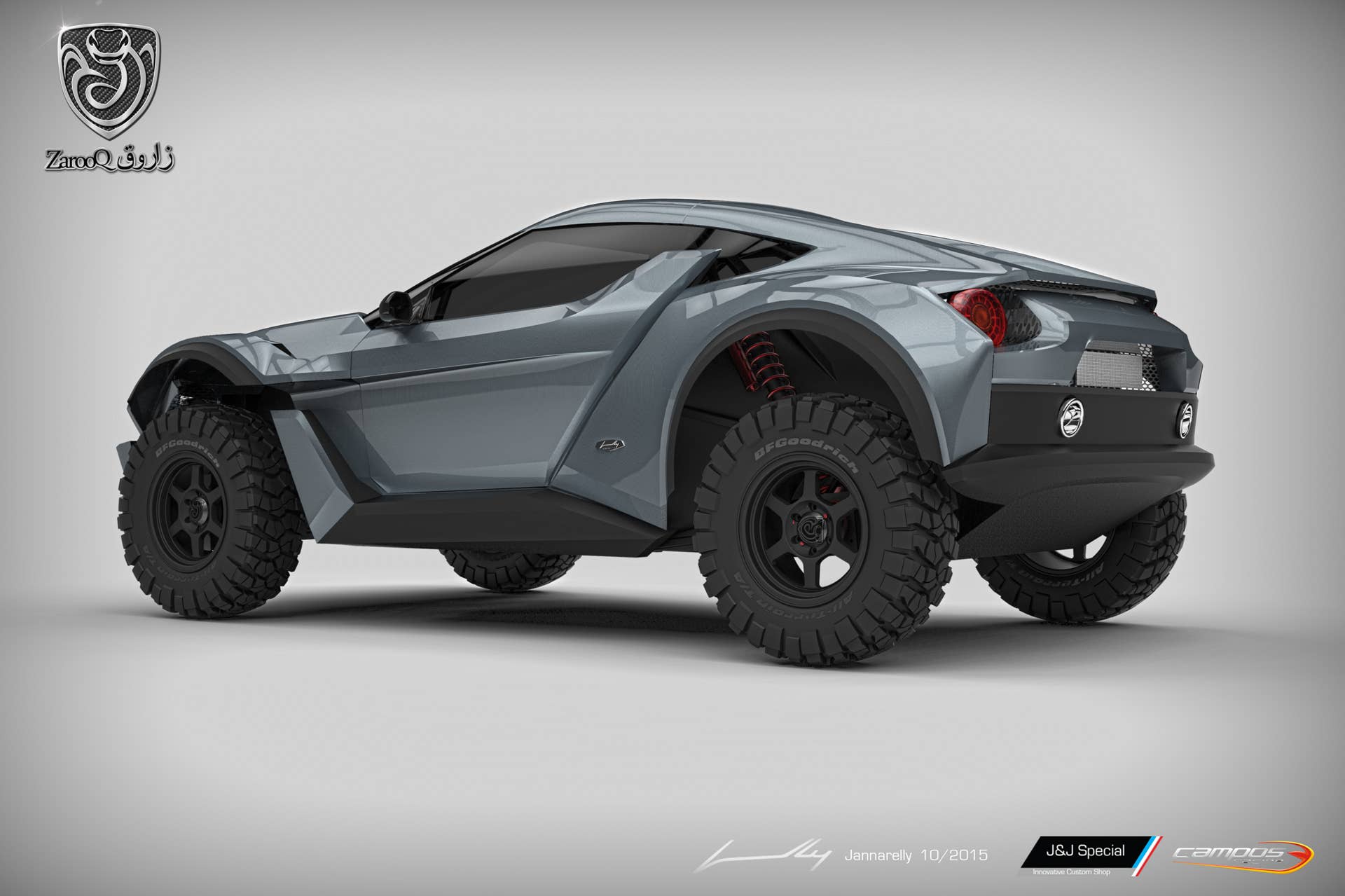 Zarooq SandRacer gray rear 3/4