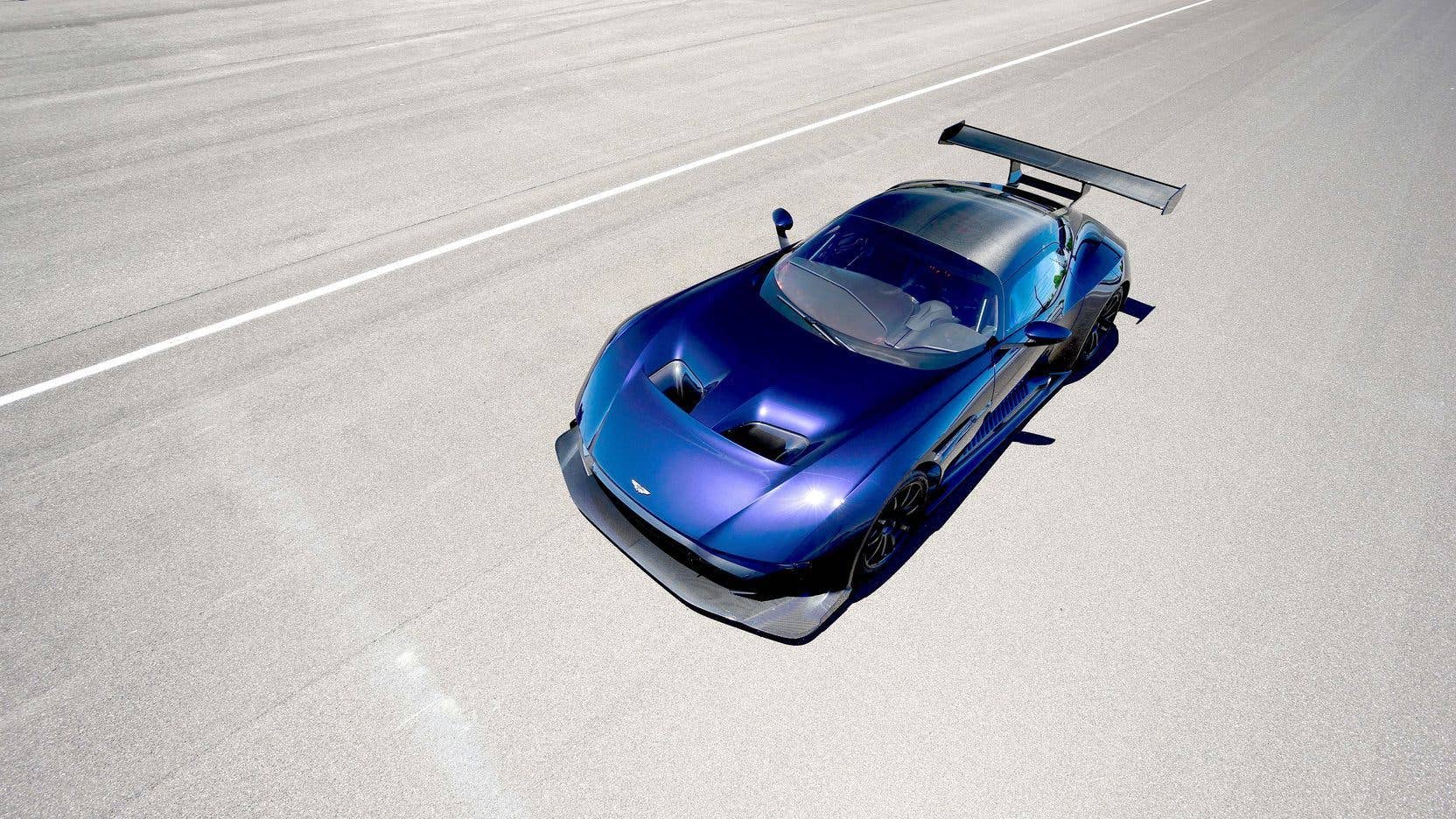 Aston Martin Vulcan Overhead Exterior