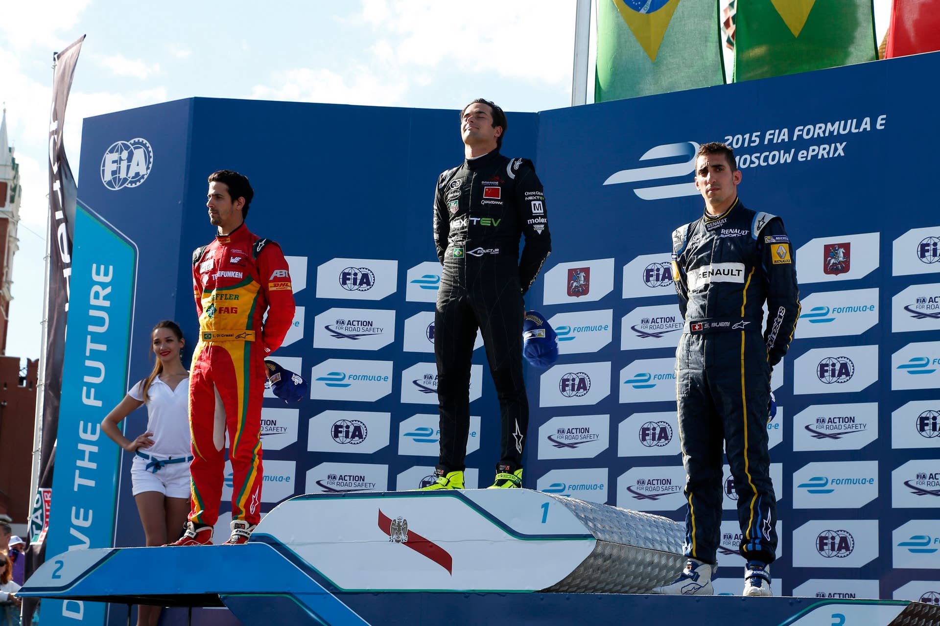 2015 Formula E Moscow ePrix podium